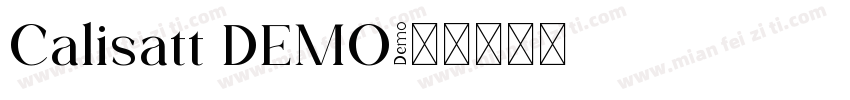 Calisatt DEMO字体转换